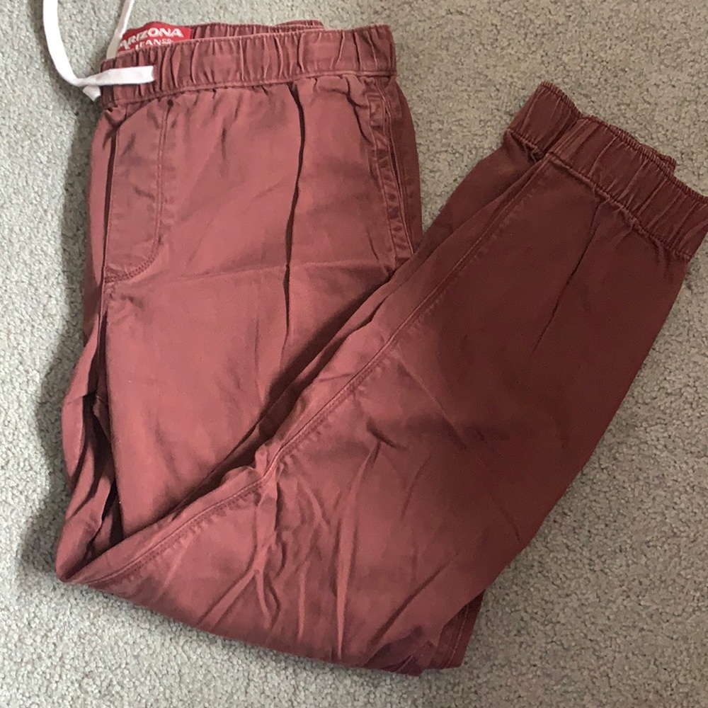 Burgundy joggers